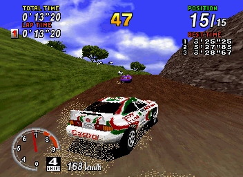 Sega Rally Championship screenshot 4 for Sega Saturn